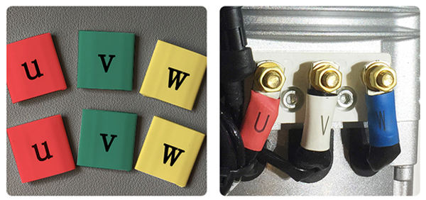 電機(jī)配線標(biāo)記效果